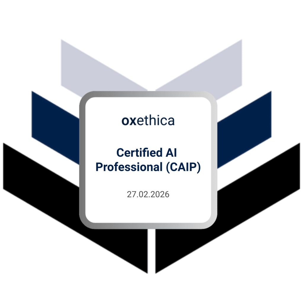 Oxethica Certified AI Professional (CAIP) – certificazione sulle basi tecniche, strategiche ed etiche dell’intelligenza artificiale